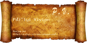Pályi Vivien névjegykártya